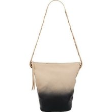Kelsi Dagger Avery Dip-Dyed Long Shoulder Bucket Bag - Eggshell/Black - One Size