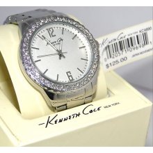 Kenneth Cole York Women Kc4890 Stainless Steel White Dial Wrist Watch