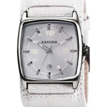 KUC-0033G Kahuna Mens White Cuff Watch