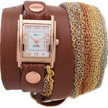 La Mer Collections Rainbow Multi Chain Wrap Watch