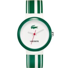 Lacoste Watch, Goa Green and White Silicone Strap 2010538