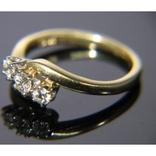 Ladies 18ct Gold And Diamond Ring