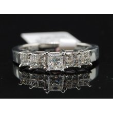 Ladies .5c White Gold Solitaire Diamond Engagement Ring