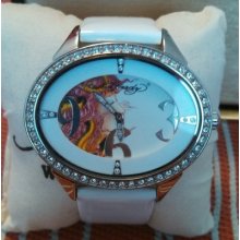 Ladies Ed Hardy Show Girl White Watch