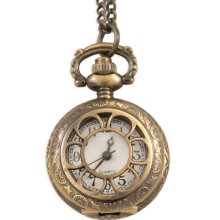 Ladies Watch Pendant - Antique Gold Sprockets-Victorian/Steampunk