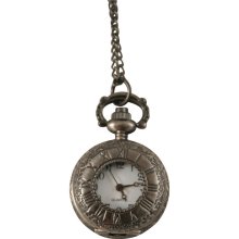 Ladies Watch Pendant - Inscribed Numerals- Pewter-Victorian/Steampunk