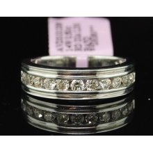 Ladies White Gold Diamond Wedding Engagement Band Ring
