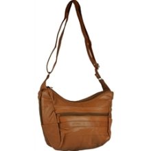 Lambskin Leather Convertible Hobo Crossbody or Shoulder Bag Handbag in