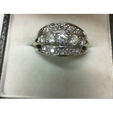 Lds Rg .63ctw 14kwg 4.5g S. 7