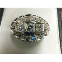Lds Rg .77ctw 14k 5.5g Size 6