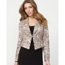 Le Chateau - Double Weave Snake Print Fitted Blazer