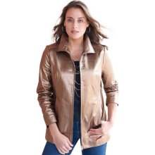 Leather Jacket With Zip-Front
