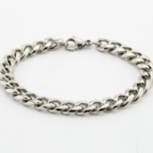 Linked Bracelet - One Size, Silver Men's Bracelets from UnderGear