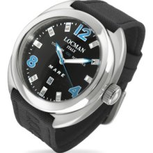 Locman Designer Men's Watches, Mare Titanium Case Black Dive Date Watch