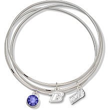 LogoArt Baltimore Ravens Super Bowl XLVII Champions Triple Bangle Bracelet