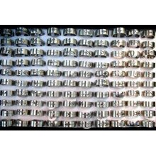 Lots 100pcstop Quality Stainless Steel Cut Men's Ring