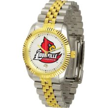 Louisville Cardinals Mens Steel Executive Watch