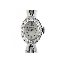 Lucien Piccard 14k White Gold Vintage Ladies Watch