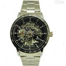 Luxury Fashion Watch Hollowed-out Clear Dial Classic Men Mechanical