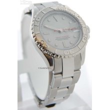Luxury Ladies Platinum Yachtmaster Perpetual Automatic Box Wristwatc