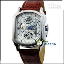 Luxury Men Leather Watches Antigue Vintage Retro Wy8035 6pc/lot