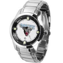 Maine Black Bears Mens Titan Steel Watch