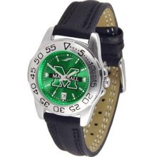 Marshall University Ladies Leather Band Sports Watch