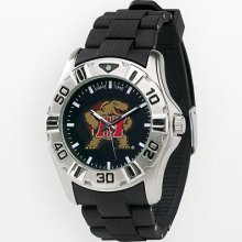 Maryland Terrapins Silver Tone Mvp Watch - Men