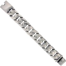Men's 24mm Stainless Steel Cuban Curb Link Bracelet