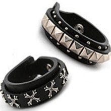 Mens Basic Leather Bracelet 2 Types SB10-028