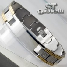 Men's Bracelet Stainless Steel Ip Gold St 1200