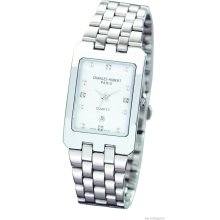 Men's Charles Hubert Stainless Steel Off White Dial 27x32mm Watch