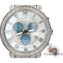 Mens Diamond Benny & Co Full Ice Round Cut F Color Vs1 Watch 12.50ct
