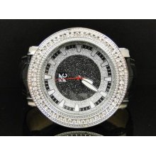 Mens Diamond King Joe Rodeo Jojo 3 Row Bezel 55 Mm Diamond Hip Hop Bling Watch