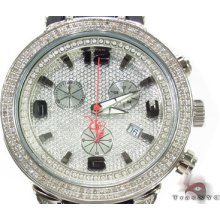 Mens Diamond Round Cut H Color Joe Rodeo Master Watch Jjm88 2.20ct