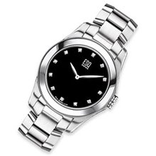 Men's ESQ Movado Aston Stainless Steel Watch with Black Dial (Model: