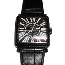 Mens Franck Muller Master Square Black Diamond 6000HSCDTNRRDCD Watch