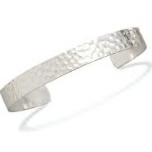 Men's Hammered Cuff Bracelet