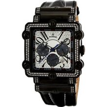 Men's Phantom Leather Watch in Black ...
