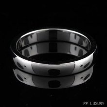 Mens Platinum Classic Plain Wedding Band 35mm