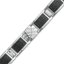 Men's Shaquille O'Neal Bracelet in Two-Tone Stainless Steel - 8.25