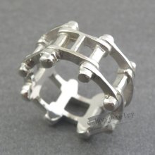 Mens Solid 316l Stainless Steel Cast Jewelry Ring Size 10-13