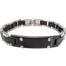 Mens Stainless Steel Bracelet 8.5inches 11mm 53.30 grams