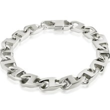 Men's Stainless Steel Marine Link Bracelet 8.75 Inch