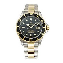 Men's Submariner Rolex, 18k Yellow Gold & Steel Oyster - Pre-Owned