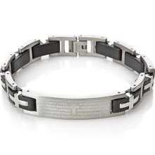 Michael Anthony Jewelry&Reg; Men's Lord's Prayer Stainless Steel And