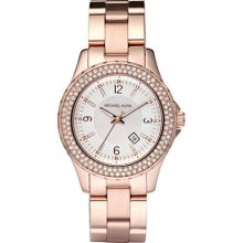 Michael Kors Madison Rose Gold Tone Stainless Steel Bracelet Womans Watch MK5403
