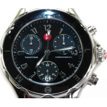 Michele Diamond Watch Large Tahitian Black Ceramic MWW12E000004