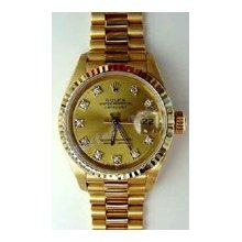 MINT Rolex President With Diamond Dial - 80's Vintage