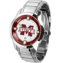 Mississippi State Bulldogs Titan - Stainless Steel Band Watch